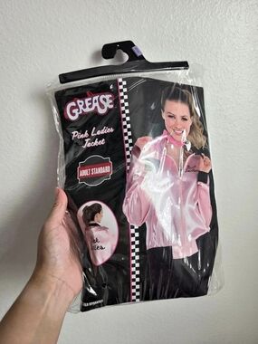 Grease Pink Ladies Jacket Costume Pink Satin